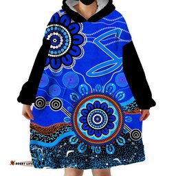 custom personalised adelaide strikers wearable blanket hoodie cricket indigenous aboriginal