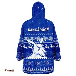 melbourne football wearable blanket hoodie north kangaroos indigenous merry christmas