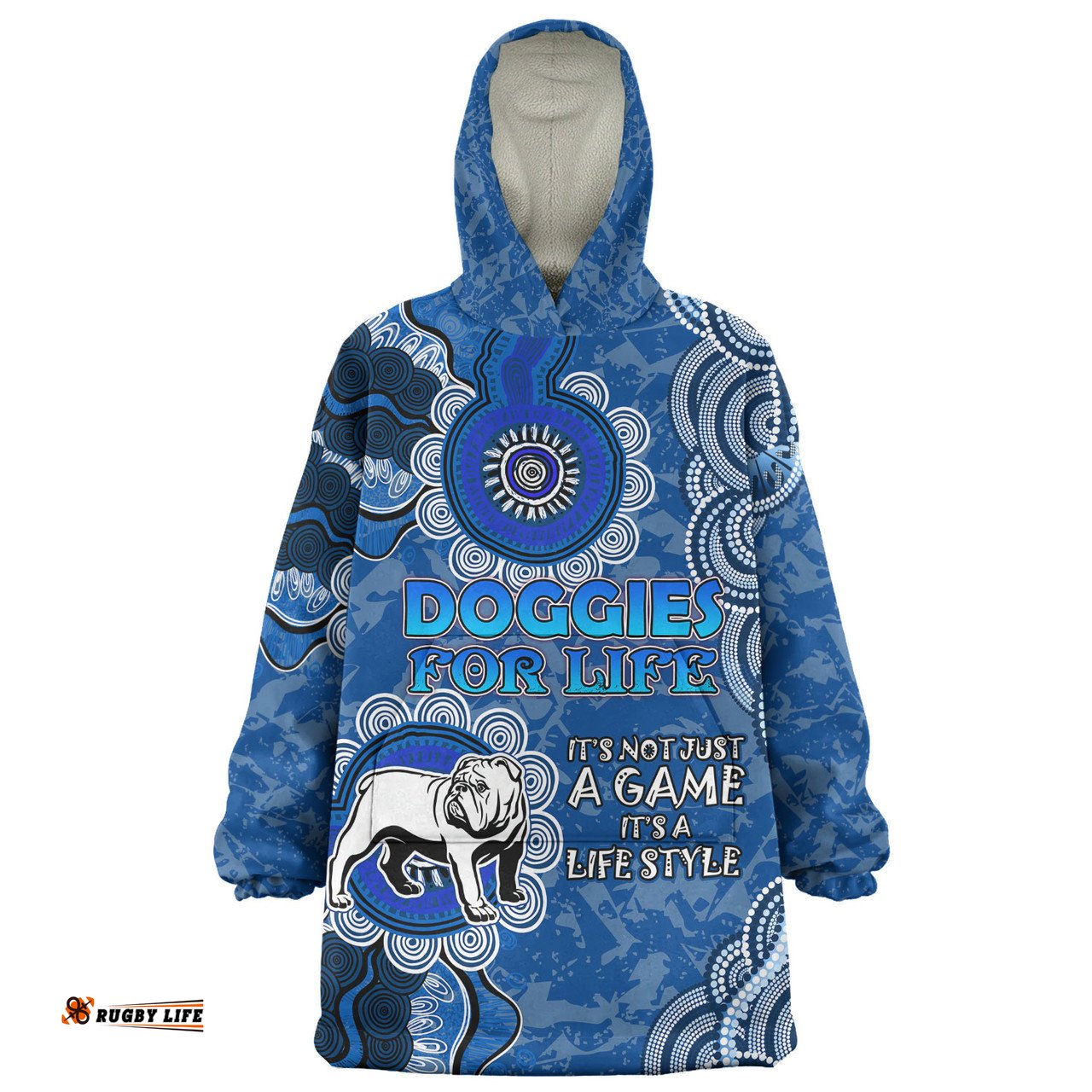 Canterbury-Bankstown Bulldogs Custom Snug Hoodie - I'm Witth the Doggies this year Oodie