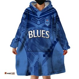 nsw blues rugby wearable blanket hoodie origin new south wales sporty style