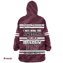 Manly Warringah Sea Eagles Snug Hoodie - I Hate Being This Awesome But Eagles Snug Hoodie