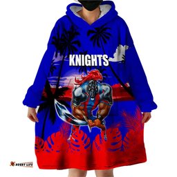 nrl knights wearable blanket hoodie summer vibe style