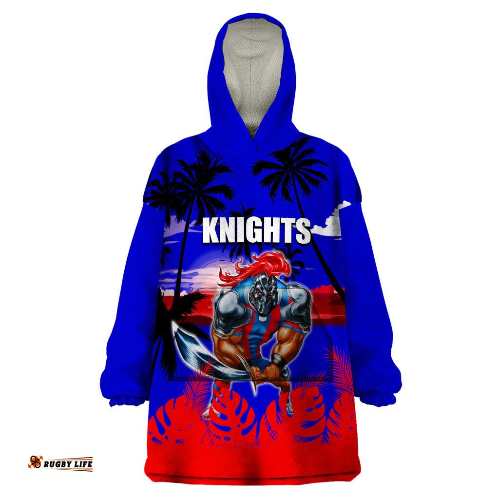 nrl knights wearable blanket hoodie summer vibe style