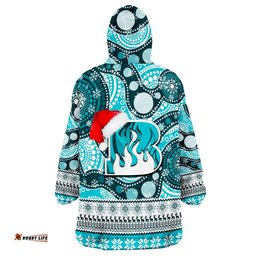 brisbane heat christmas mix aboriginal wearable blanket hoodie