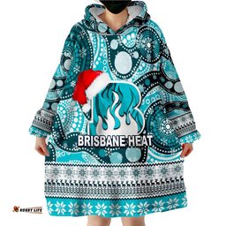 brisbane heat christmas mix aboriginal wearable blanket hoodie