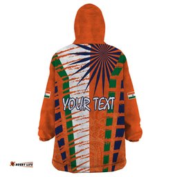 personalised india wearable blanket hoodie raising sun indian pattern mandala murals