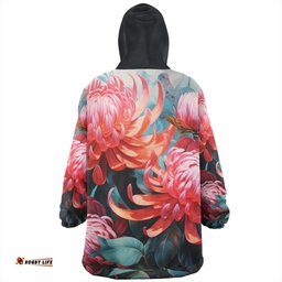 Australia Waratah Snug Hoodie - Waratah Oil Painting Abstract Ver5 Snug Hoodie