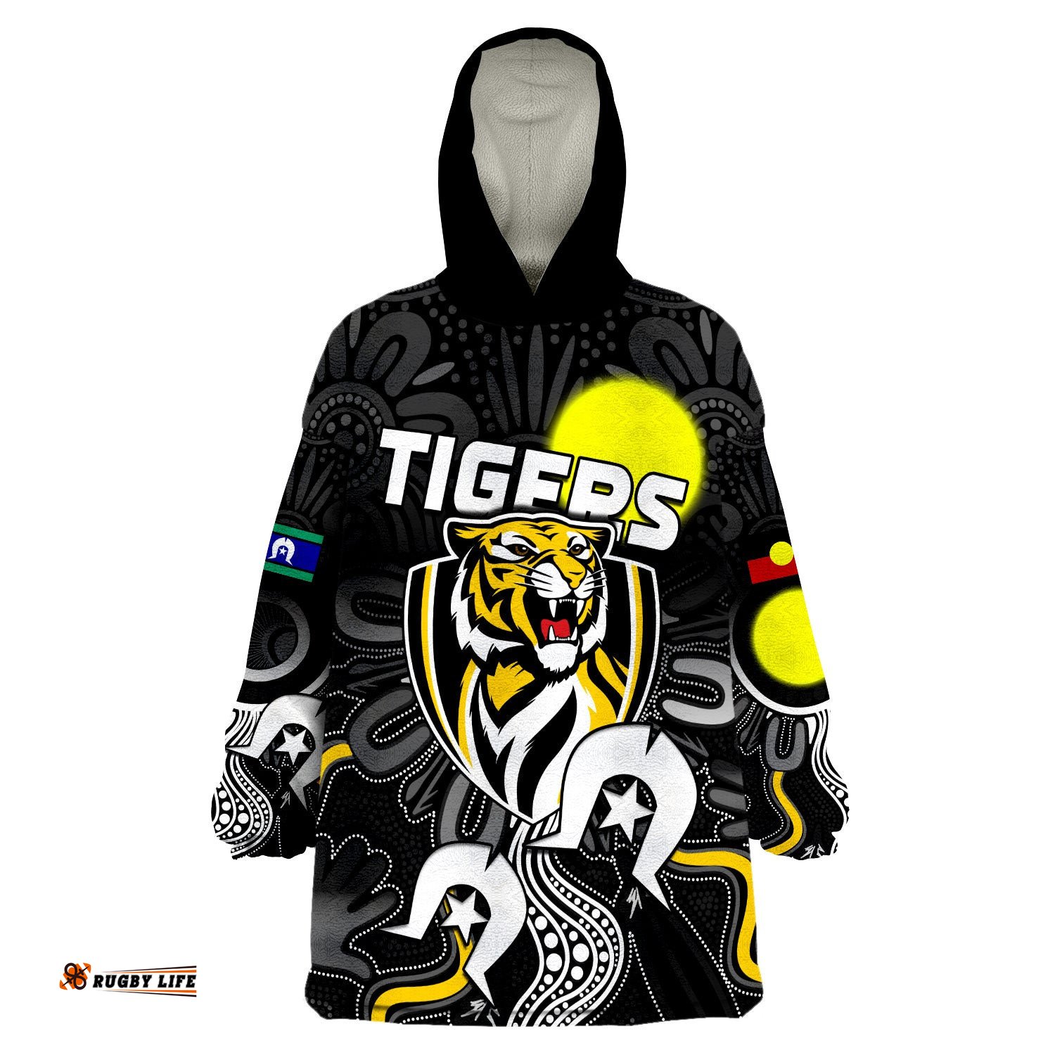 custom personalised tigers naidoc week richmond football aboriginal wearable blanket hoodie