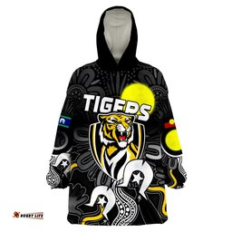 custom personalised tigers naidoc week richmond football aboriginal wearable blanket hoodie
