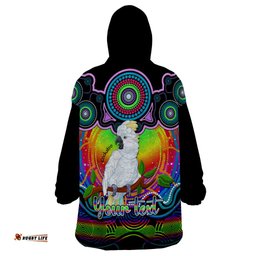 personalised australia libra cockatoo zodiac wearable blanket hoodie auz astrology aboriginal rainbow