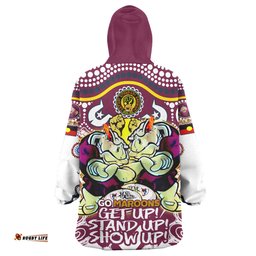 Cane Toads Naidoc Week Snug Hoodie - Custom QLD Cane Toads Cane Toads Get Up, Stand Up, Show Up Oodie Blanket