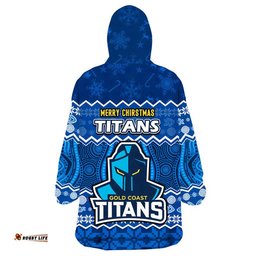 titans aboriginal gold coast christmas vibe wearable blanket hoodie