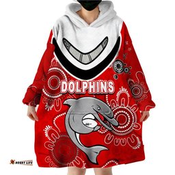 custom personalised dolphins rugby aboriginal boomerang polo shirt wearable blanket hoodie