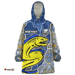 Parramatta Eels Grand Final Custom Snug Hoodie - Custom Parramatta Eels With Contemporary Style Of Aboriginal Painting Snug Hoodie