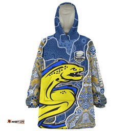 Parramatta Eels Grand Final Custom Snug Hoodie - Custom Parramatta Eels With Contemporary Style Of Aboriginal Painting Snug Hoodie