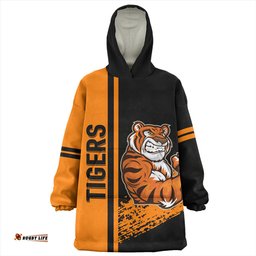 Wests Tigers Snug Hoodie - Wests Tigers Mascot Quater Style