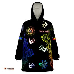custom personalised naidoc week brave new wearable blanket hoodie