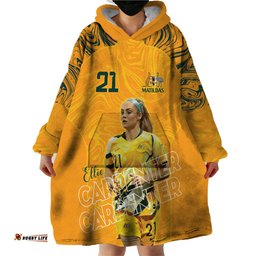 ellie carpenter australian matildas wearable blanket hoodie