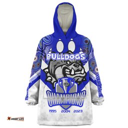 Canterbury-Bankstown Bulldogs Snug Hoodie - Custom Talent Win Games But Teamwork And Intelligence Win Championships With Aboriginal Style