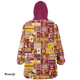 Brisbane Broncos Snug Hoodie - Team Of Us Die Hard Fan Supporters Comic Style
