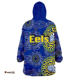 eels rugby wearable blanket hoodie