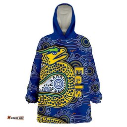 eels rugby wearable blanket hoodie