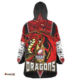 St. George Snug Hoodie - Custom Dragon Cup Final Series Champions Sport Style Personalised Player And Number Oodie Blanket