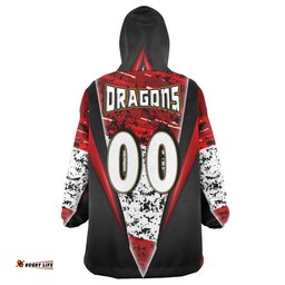 St. George Snug Hoodie - Custom Dragon Cup Final Series Champions Sport Style Personalised Player And Number Oodie Blanket