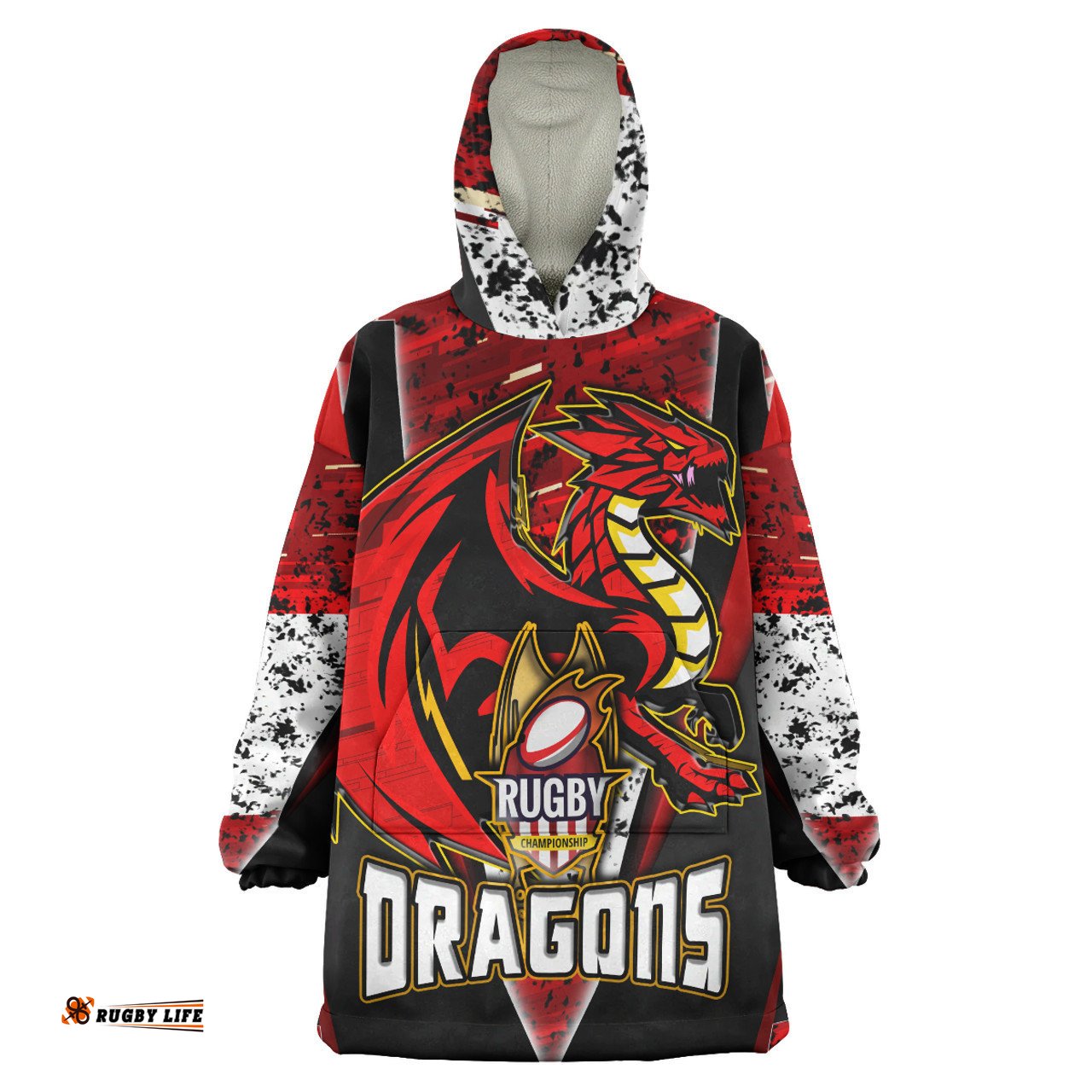 St. George Snug Hoodie - Custom Dragon Cup Final Series Champions Sport Style Personalised Player And Number Oodie Blanket