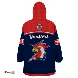 roosters rugby wearable blanket hoodie tricolours 1908 sporty version