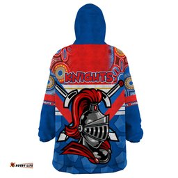 nrl knight wearable blanket hoodie proud newcastle aboriginal vibe