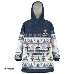 North Queensland Cowboys Christmas Custom Snug Hoodie - Special Ugly Christmas Snug Hoodie