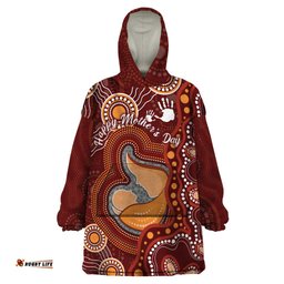 australia mothers day indigenous wearable blanket hoodie aboriginal art