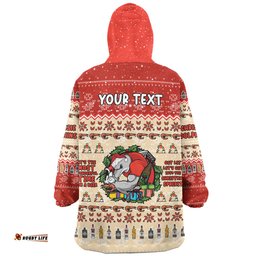 Redcliffe Dolphins Christmas Custom Snug Hoodie - Chrissie Spirit Snug Hoodie