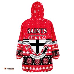 saints christmas indigenous st kilda football wearable blanket hoodie