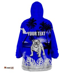 nrl bulldogs wearable blanket hoodie summer vibe style
