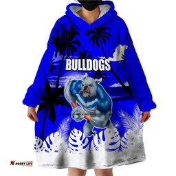 nrl bulldogs wearable blanket hoodie summer vibe style