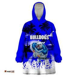 nrl bulldogs wearable blanket hoodie summer vibe style