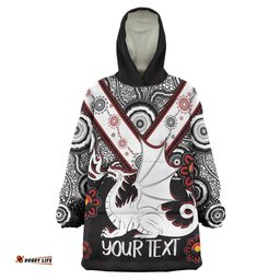 australia illawarra and st george naidoc wearable blanket hoodie custom for our elders boomerangs wearable blanket hoodie