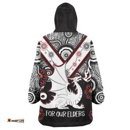 australia illawarra and st george naidoc wearable blanket hoodie custom for our elders boomerangs wearable blanket hoodie