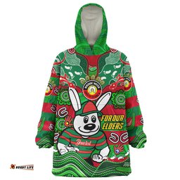 South Sydney Rabbitohs Custom Snug Hoodie - For Our Elders Home Jersey Oodie