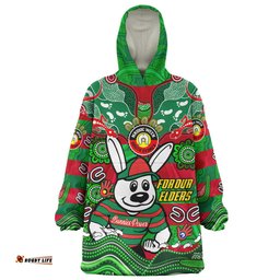 South Sydney Rabbitohs Custom Snug Hoodie - For Our Elders Home Jersey Oodie