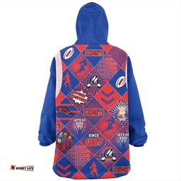 Newcastle Knights Sport Snug Hoodie - Argyle Patterns Style Tough Fan Rugby For Life