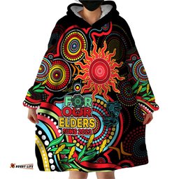 suns football aboriginal art wearable blanket hoodie naidoc indigenous tribal