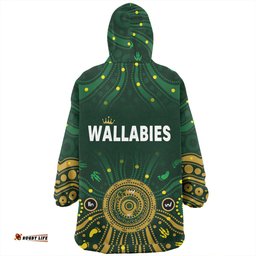 Australia Aboriginal Custom Snug Hoodie - Snake Circle And Symbols With Aboriginal Style Snug Hoodie