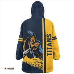 Gold Coast Titans Sport Snug Hoodie - Gold Coast Titans Mascot Quater Style