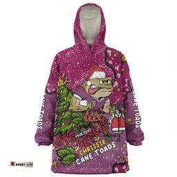 Queensland Cane Toads Christmas Custom Snug Hoodie - Let's Get Lit Chrisse Pressie Snug Hoodie