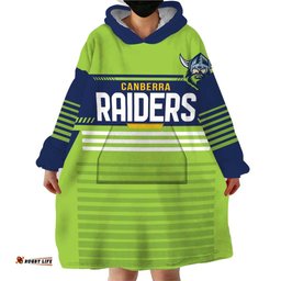 raiders rugby custom wearable blanket hoodie the green machine simple style
