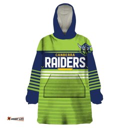 raiders rugby custom wearable blanket hoodie the green machine simple style