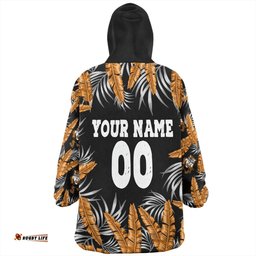 Wests Tigers Custom Snug Hoodie - Tropical Patterns Wests Tigers Snug Hoodie